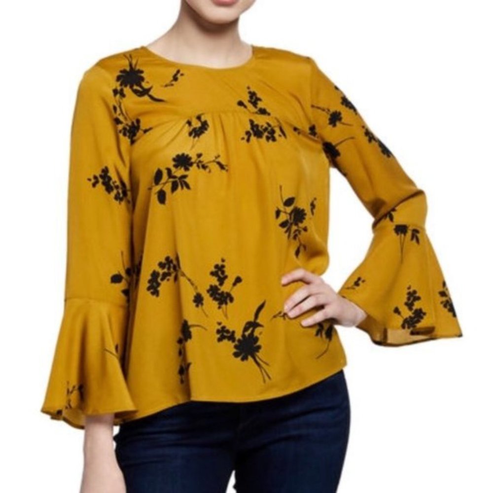 Joie | Awilda Floral-Print‎ Georgette Blouse Sz. XS